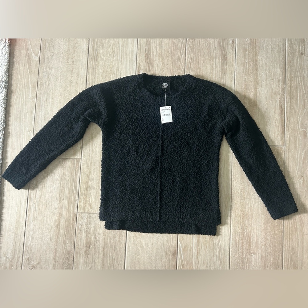 Bobeau Black Textured Top - S - NWT